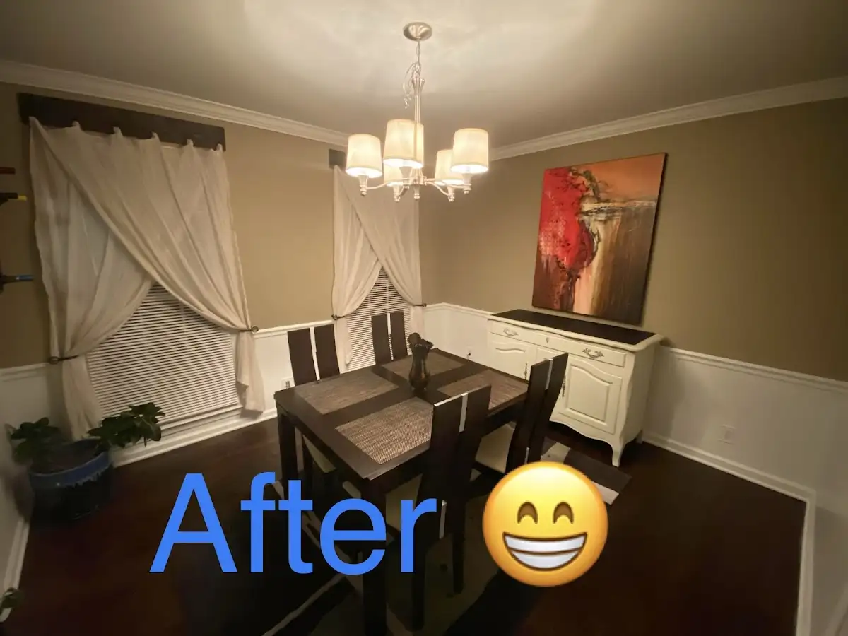 Professional dining room restoration after water damage in Horace